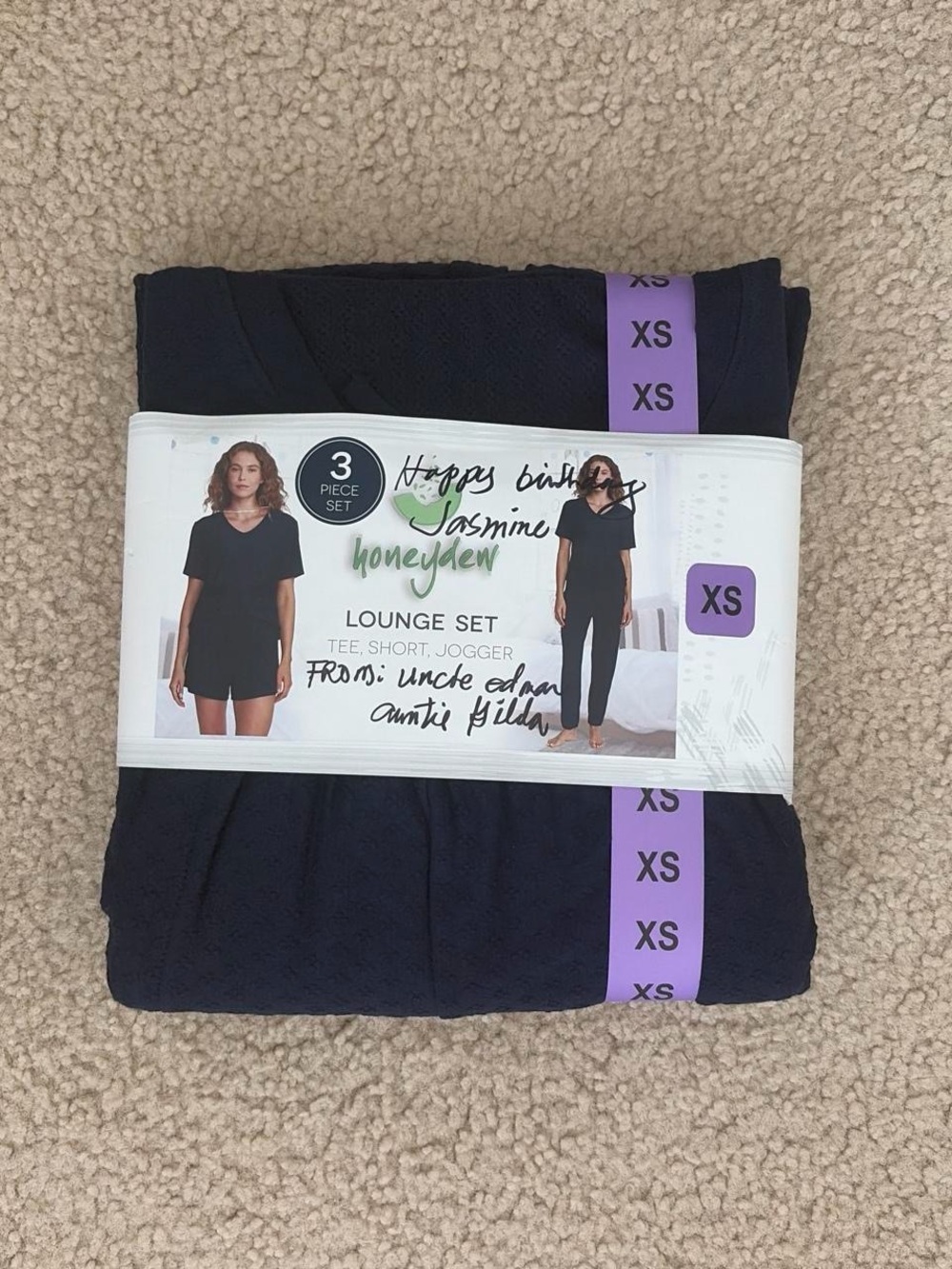 Honeydew USA Navy 3-Piece Lounge Set - XS
